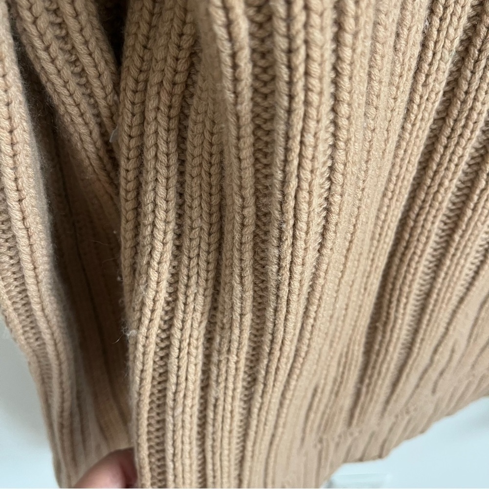 adam (by Adam Lippes) Cashmere Hooded Sweater, Tan, M - Picture 6 of 9